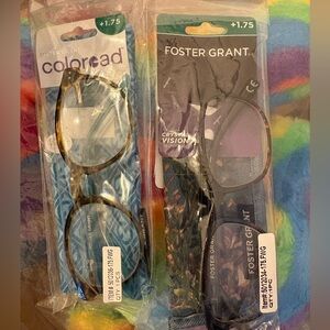 Foster Grant Black and Brown Reading Glasses Duo +1.75